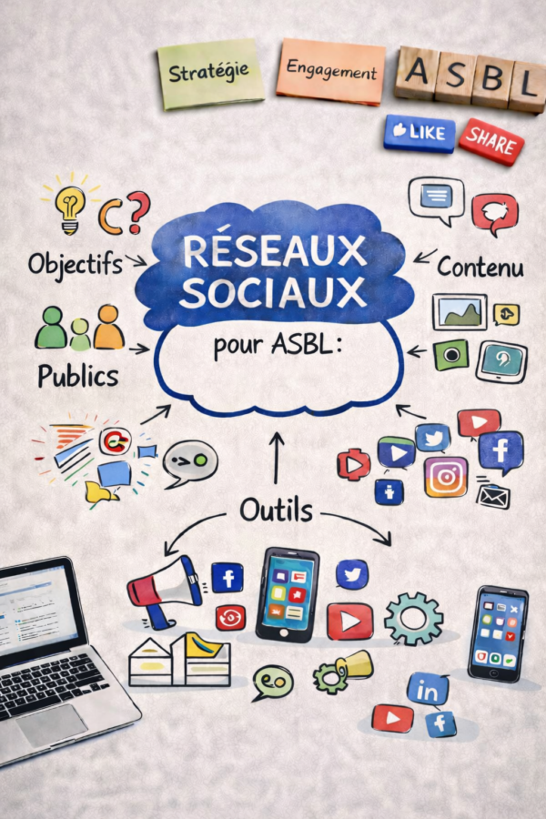 Réseaux sociaux pour ASBL : les bases essentielles